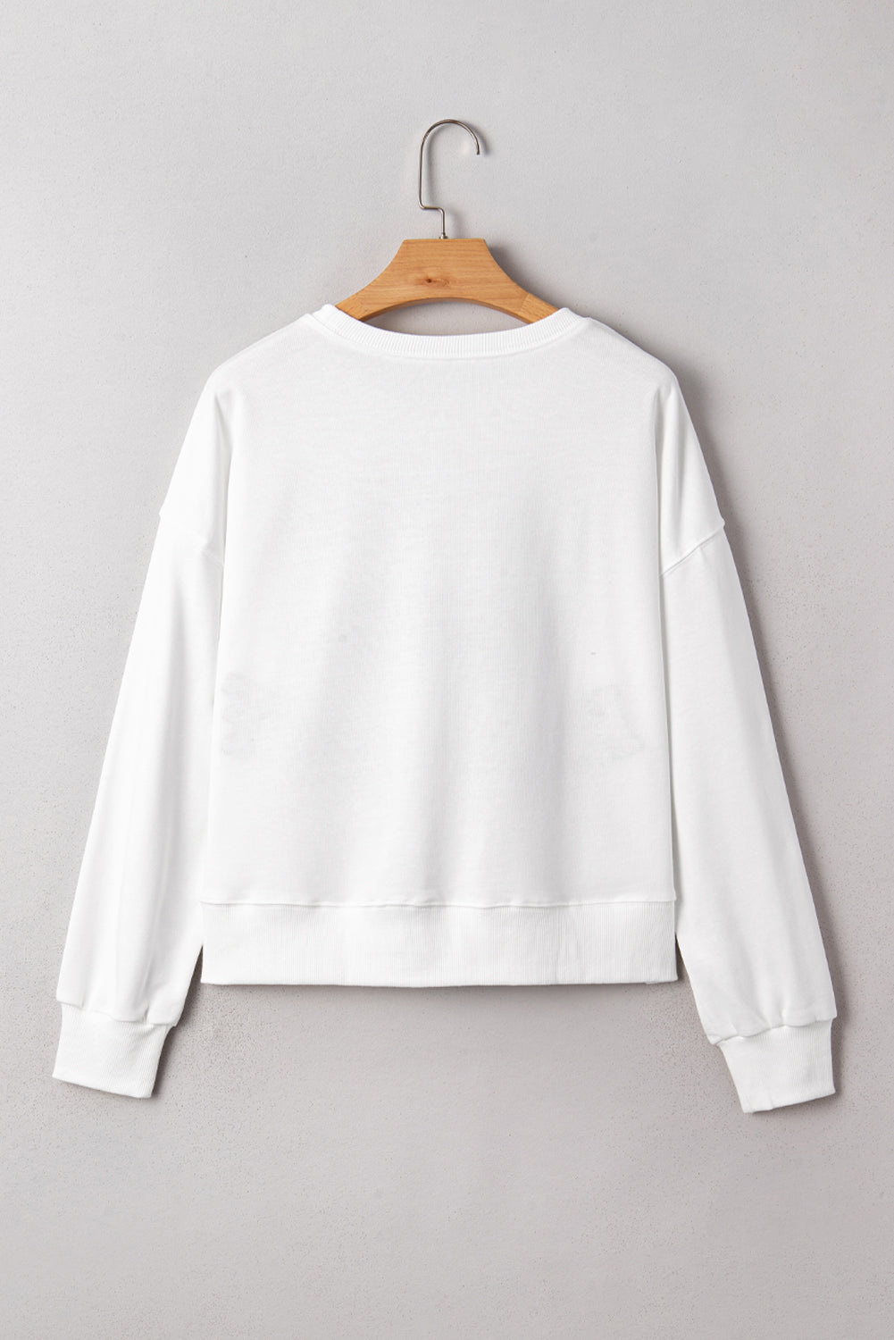 Navy Blue CLASSY UNTIL KICKOFF Letter Graphic Loose Sweatshirt