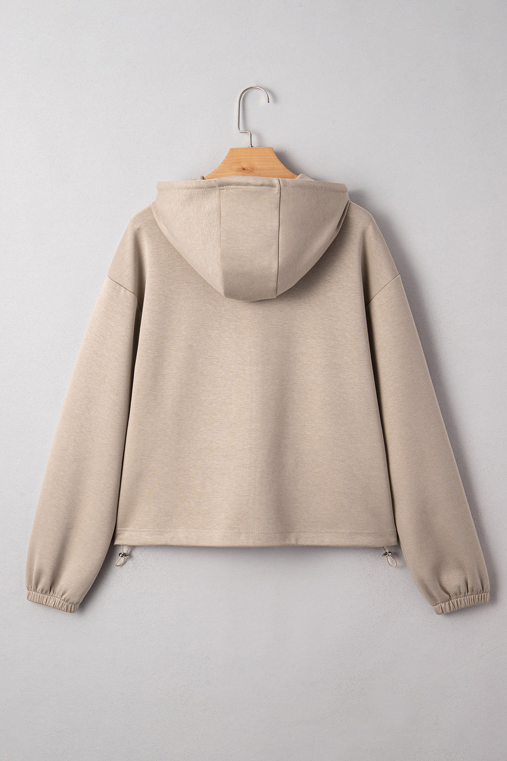 Goat Bow Embroidered Zip Up Hoodie