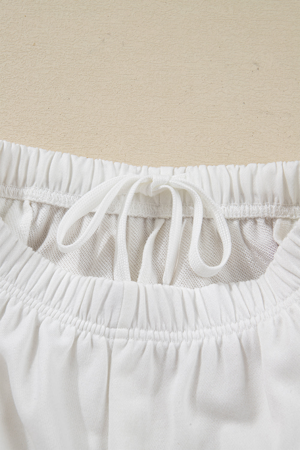 White Christmas Tree Long Sleeve Top and Shorts Pajama Set