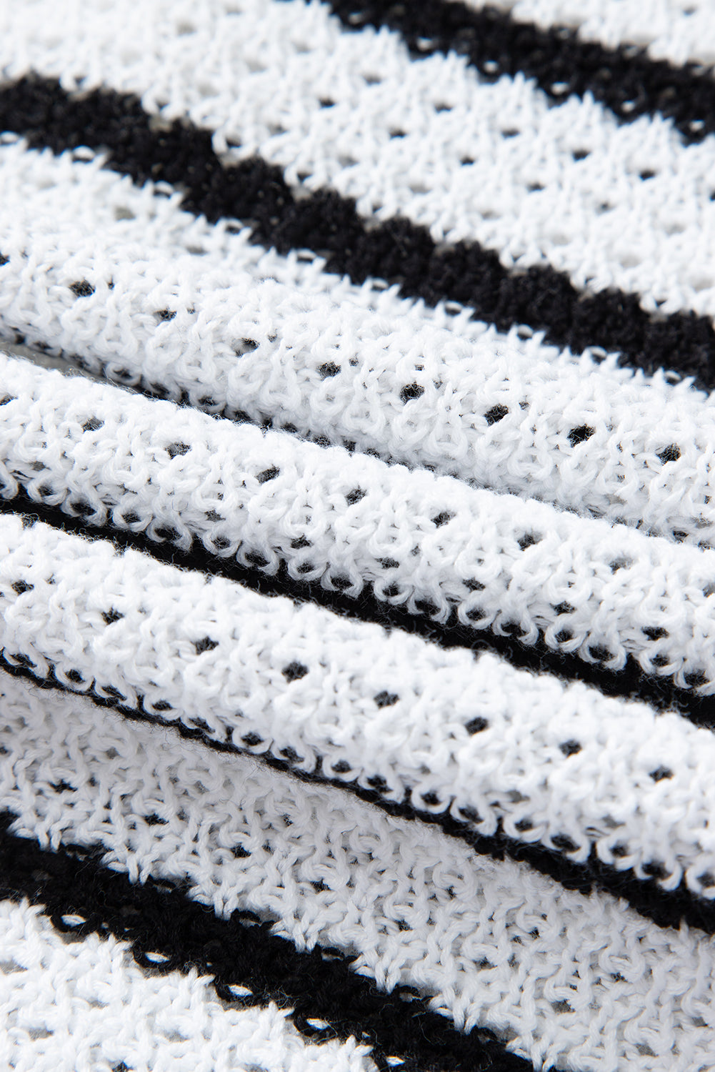 Pink Striped V Neck Button Knit Vest