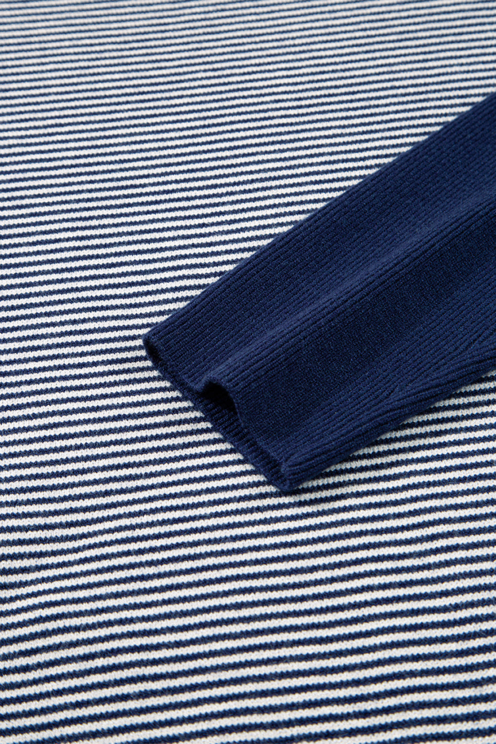 Red Stripe Colorblock Patchwork Dolman Oversize Tunic Sweater