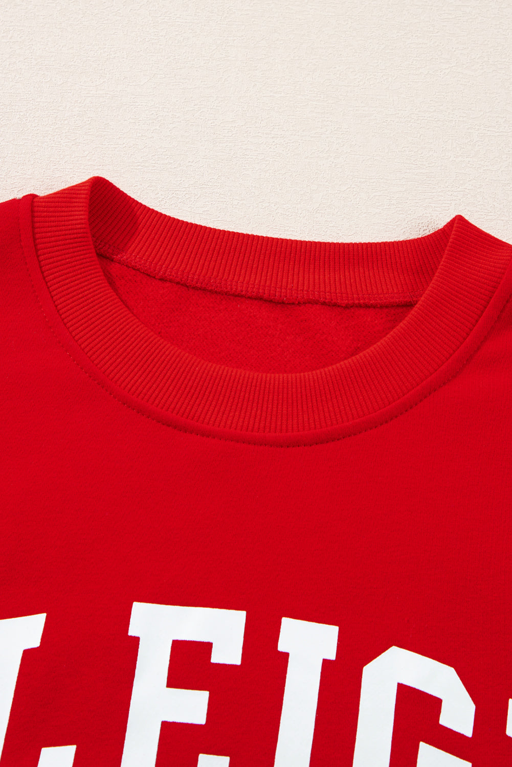 Fiery Red SLEIGH Snowflake Print Christmas Pajama Set