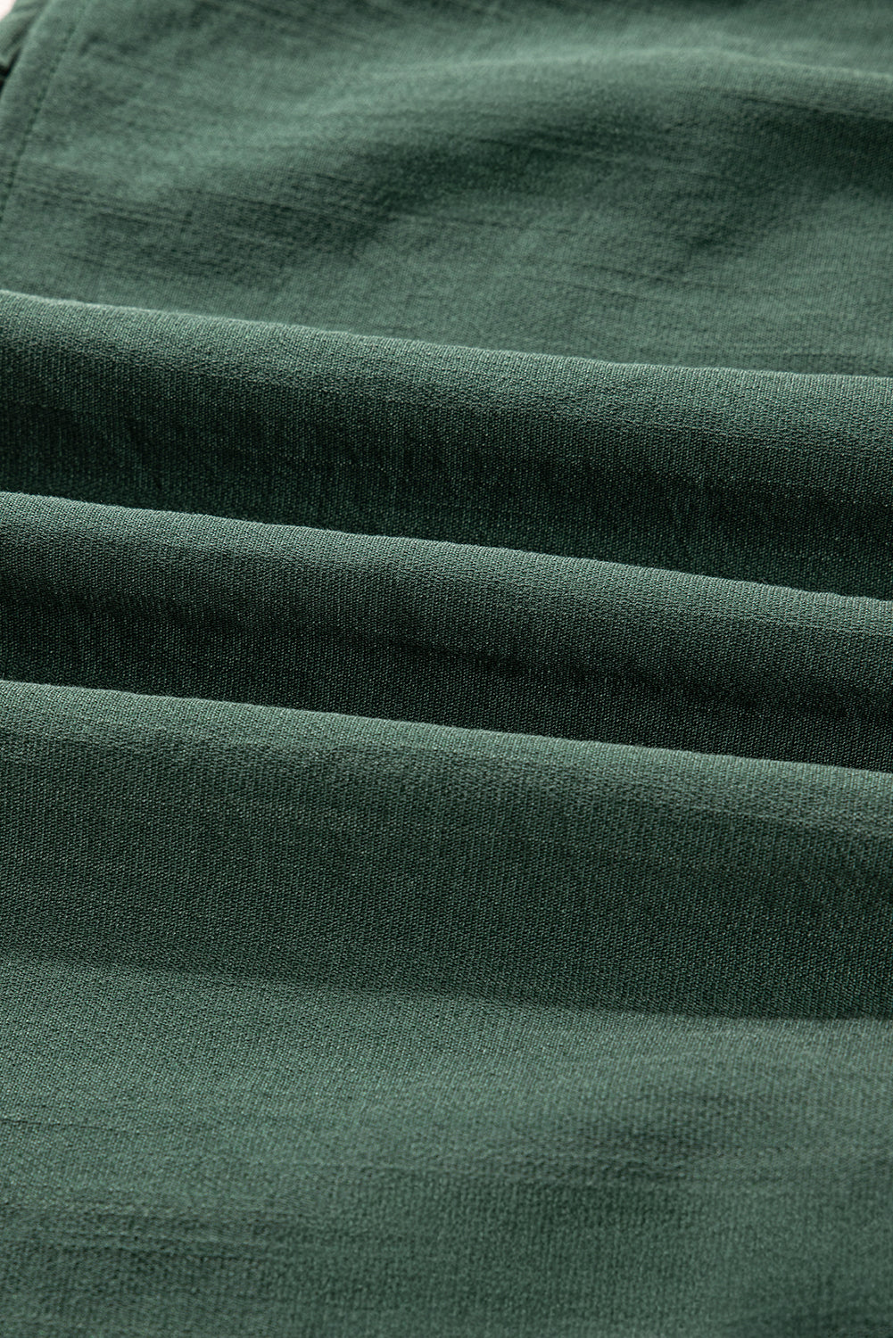 Canton Contrast Ricrac Trim Button V Neck Knotted Bracelet Sleeve Dress