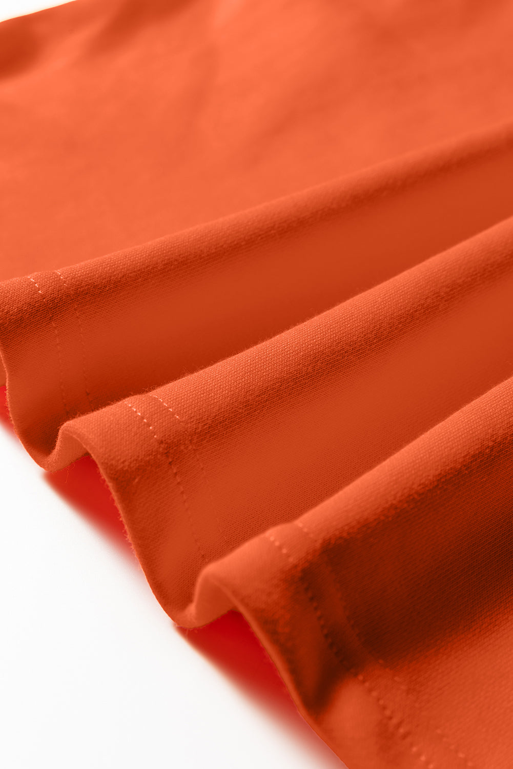 Fiery Red Preppy Striped Sleeve Loose Mini Dress