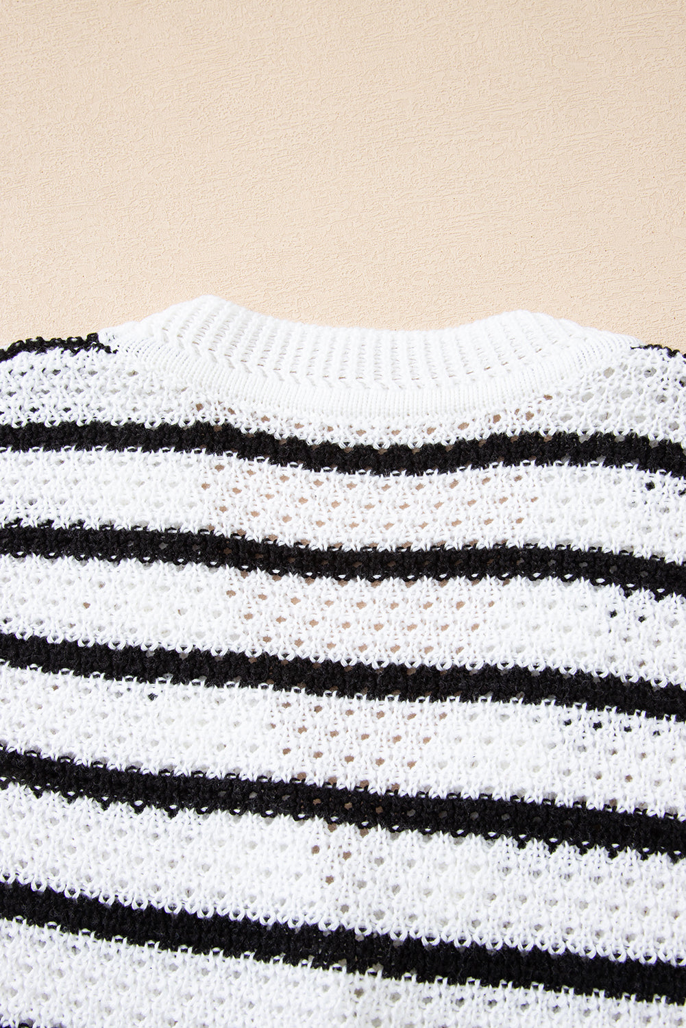 Pink Striped V Neck Button Knit Vest