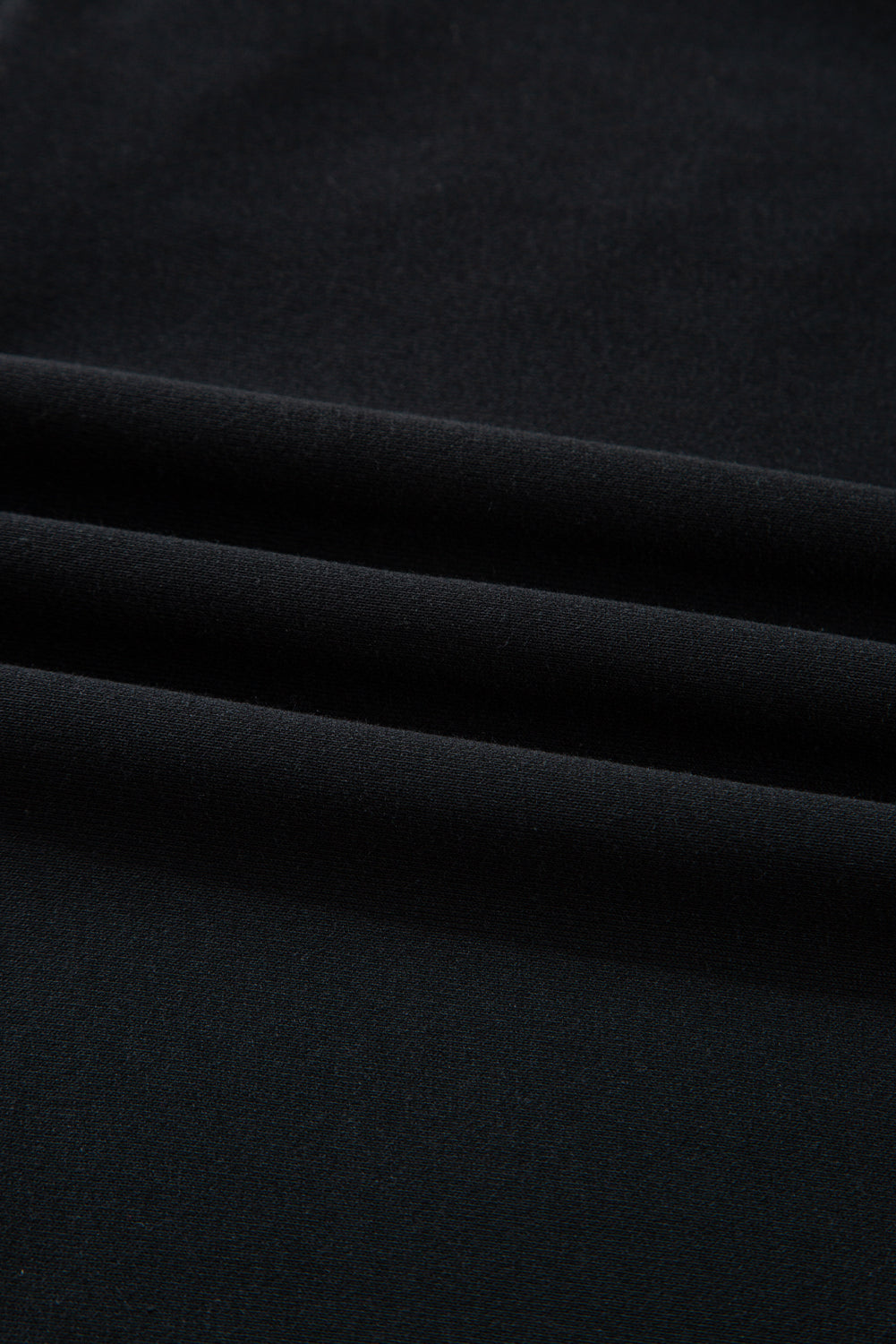 Black Chenille Game Day Letter Patched Drop Shoulder Sweatshirt