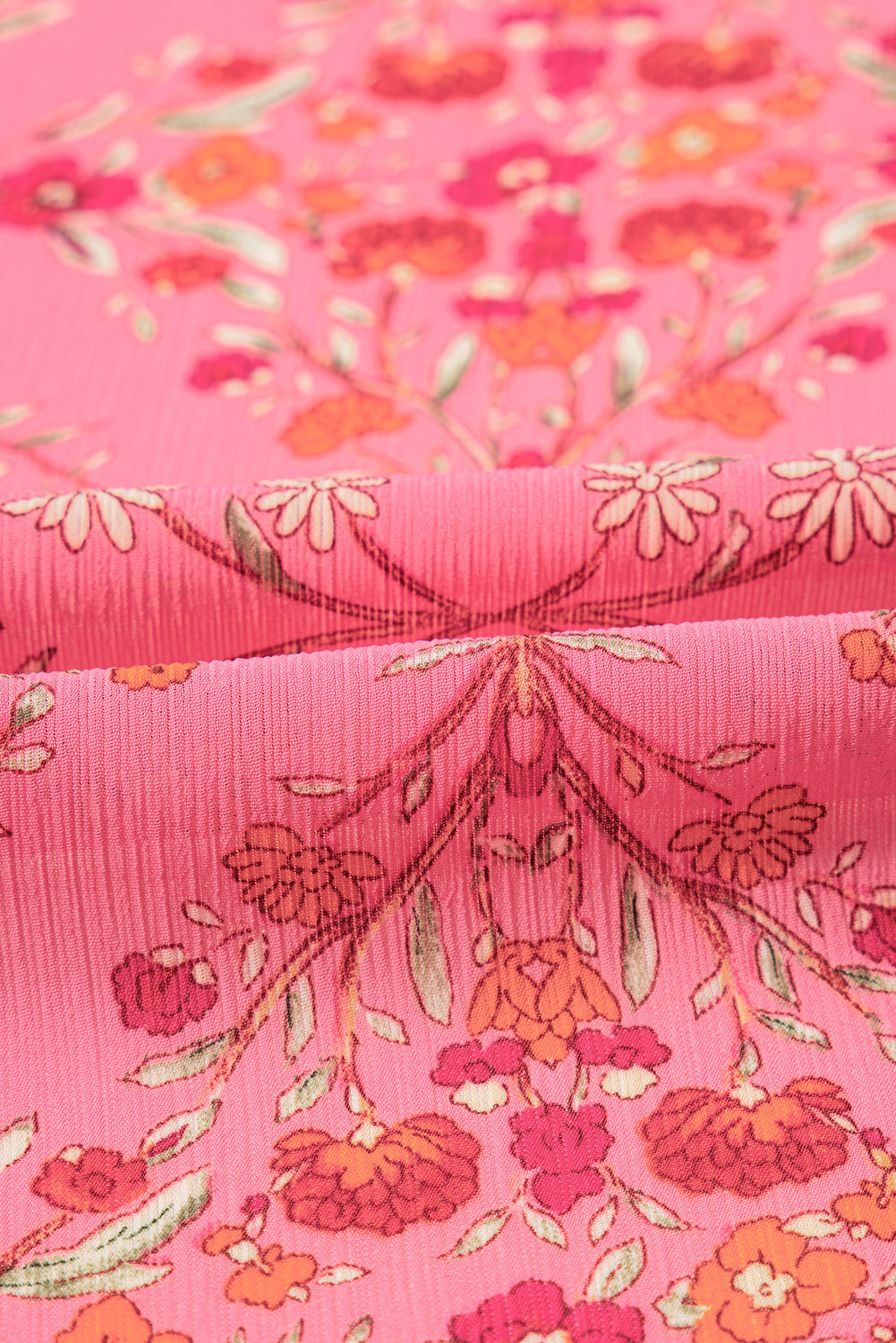 Black Floral Print Collared Button Up Puff Sleeve Shirt