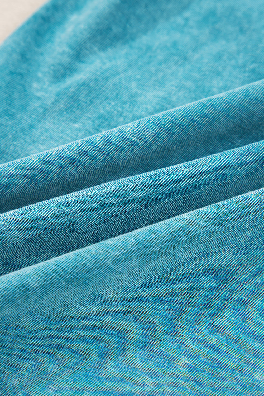 Lapis Mineral Wash Knot High Waist Raw Hem Pants